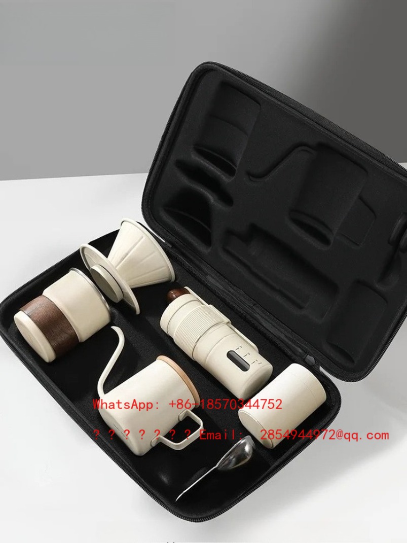 Coffee Equipment For Camping - 2026 Handbrau-Kaffeekannen-Set Tragbare Handmühle Outdoor-Camping-Ausrüstung Utensilien