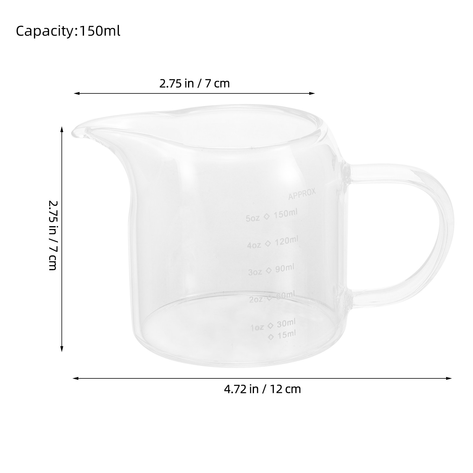Messbecher aus Glas, 150 ml, 5 – Espresso Shot Glass Bewertung und Preis