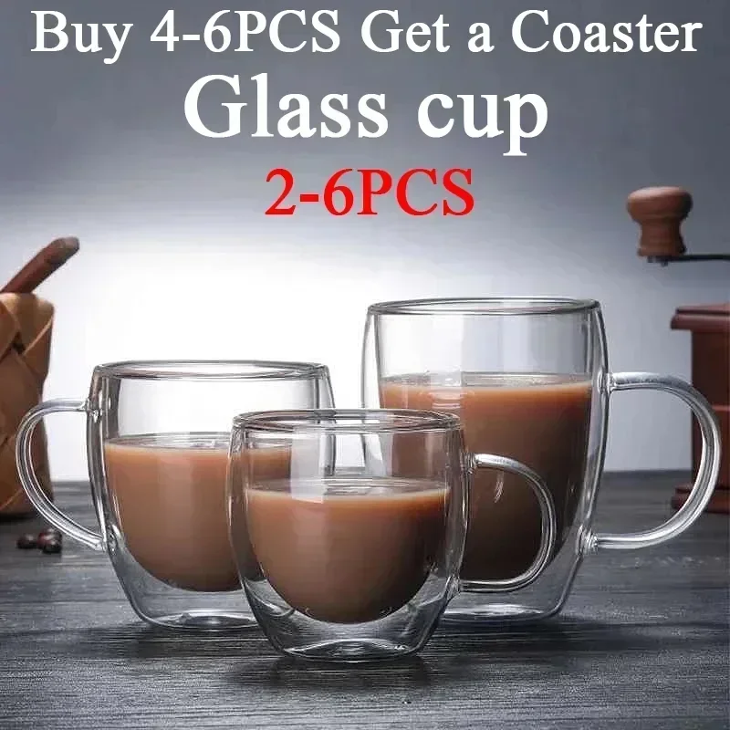 2-6 stücke Doppel-schicht Wand – Espresso Shot Glass Bewertung und Preis